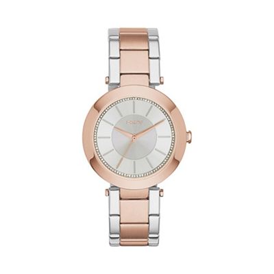 Ladies two tone 'stanhope' analogue watch ny2335